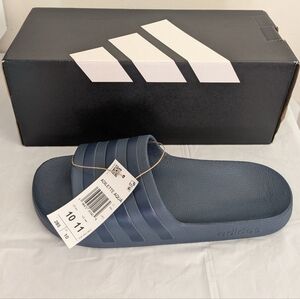Adidas Adilette Aqua Navy Blue Slide Sandals